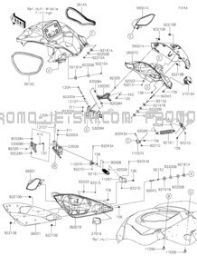 Hull Fittings pour Kawasaki 2023 JET SKI® ULTRA® 310X