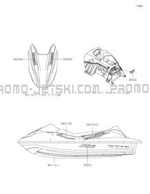 Decals pour Kawasaki 2024 JET SKI® STX® 160