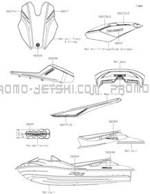 Decals pour Kawasaki 2024 JET SKI® ULTRA® 310LX