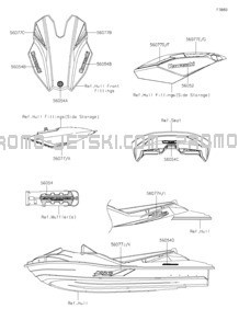 Decals pour Kawasaki 2024 JET SKI® ULTRA® 310LX-S