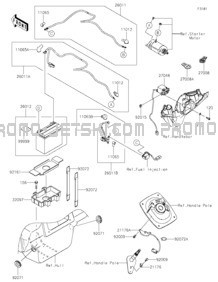 Electrical Equipment pour Kawasaki 2024 Ultra 160LX